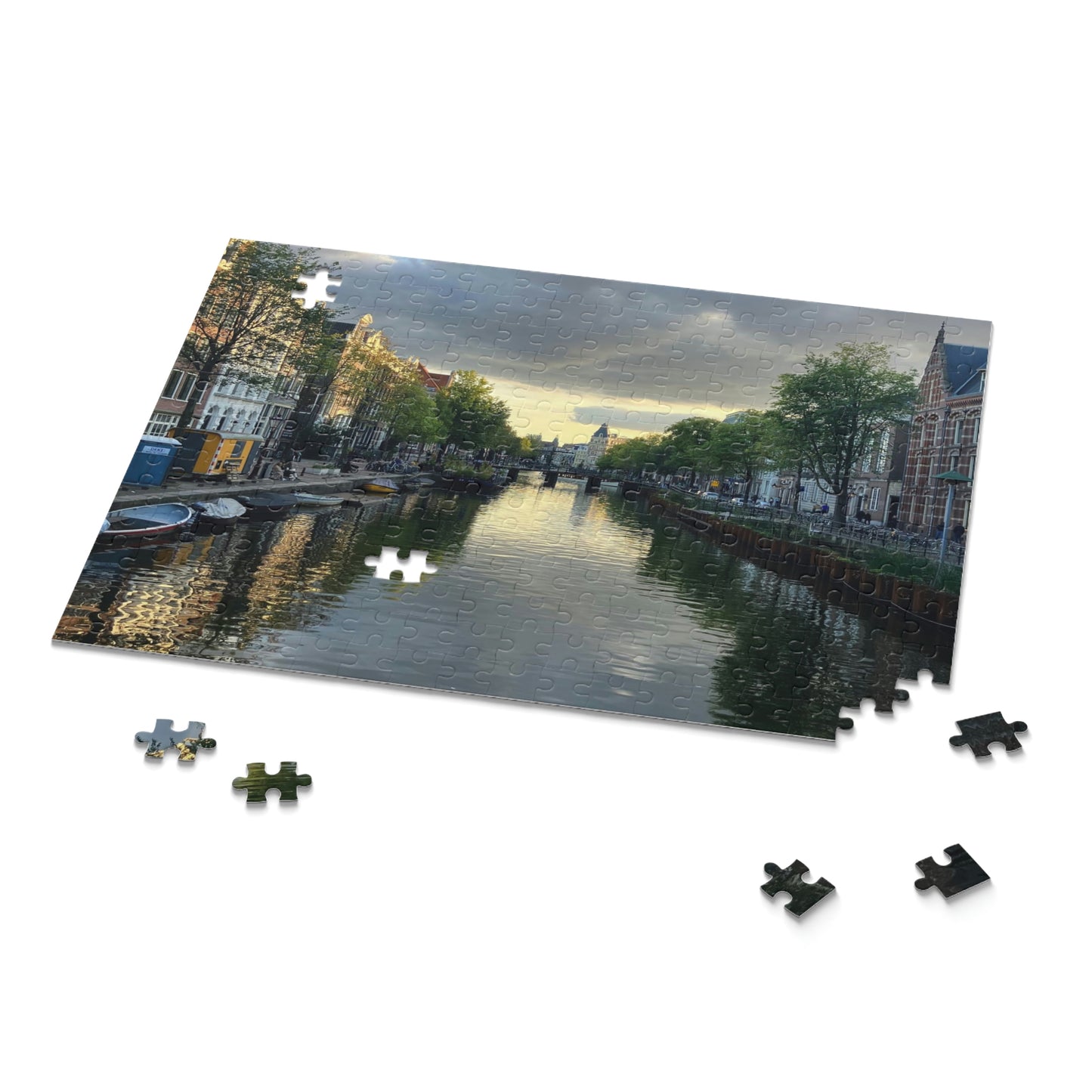 Amsterdam Canal Scenic Puzzle (120, 252, 500-Piece)