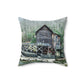 Grist Mill Scenic Spun Polyester Square Pillow