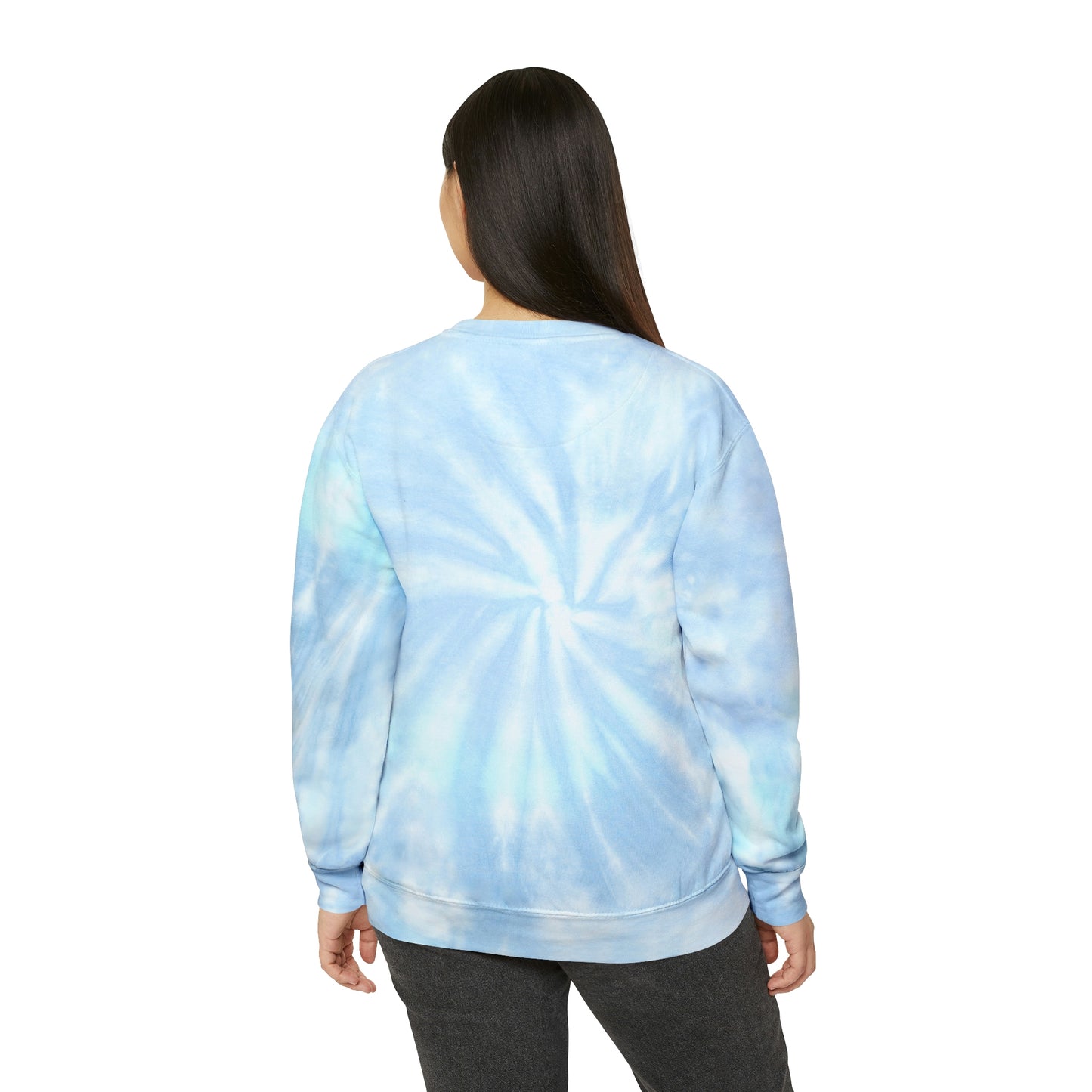 Dice Hearts Style Unisex Tie-Dye Sweatshirt