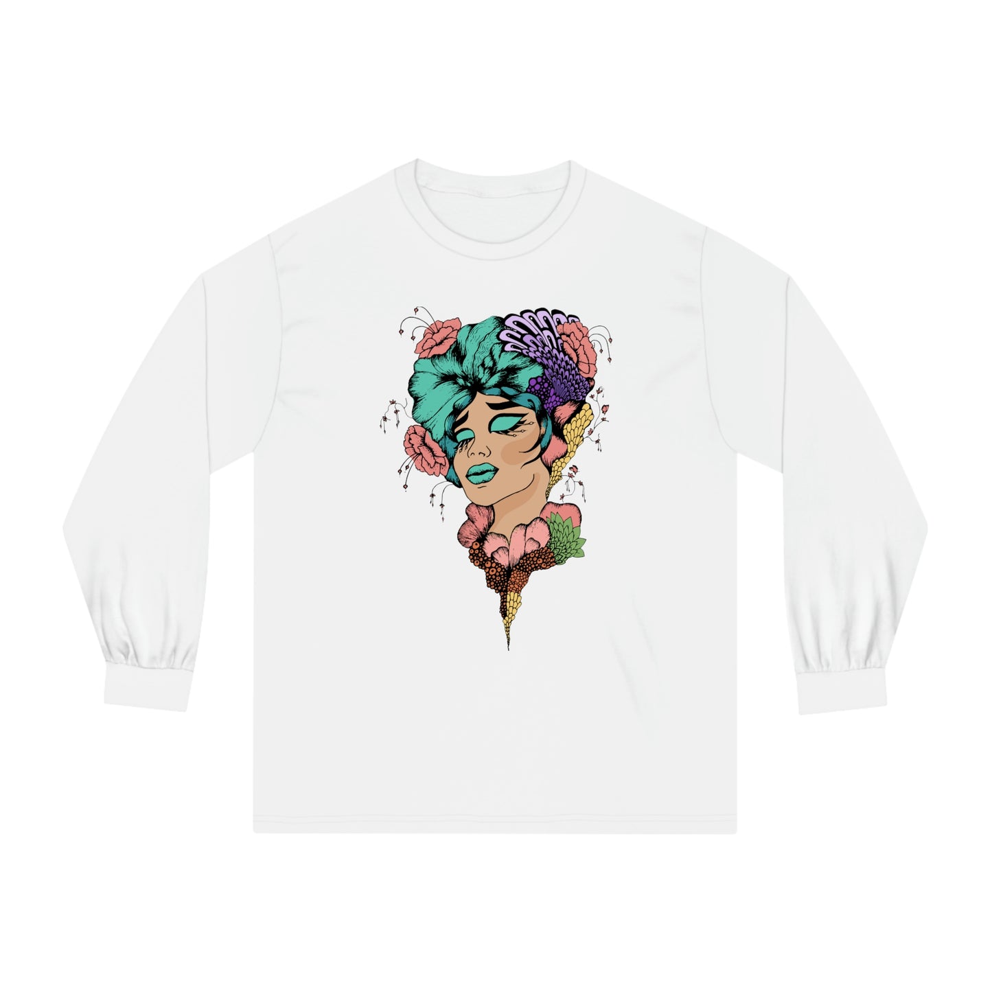 Floral Woman Alternate Unisex Classic Long Sleeve T-Shirt