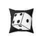 Dice Roll Spun Polyester Square Pillow