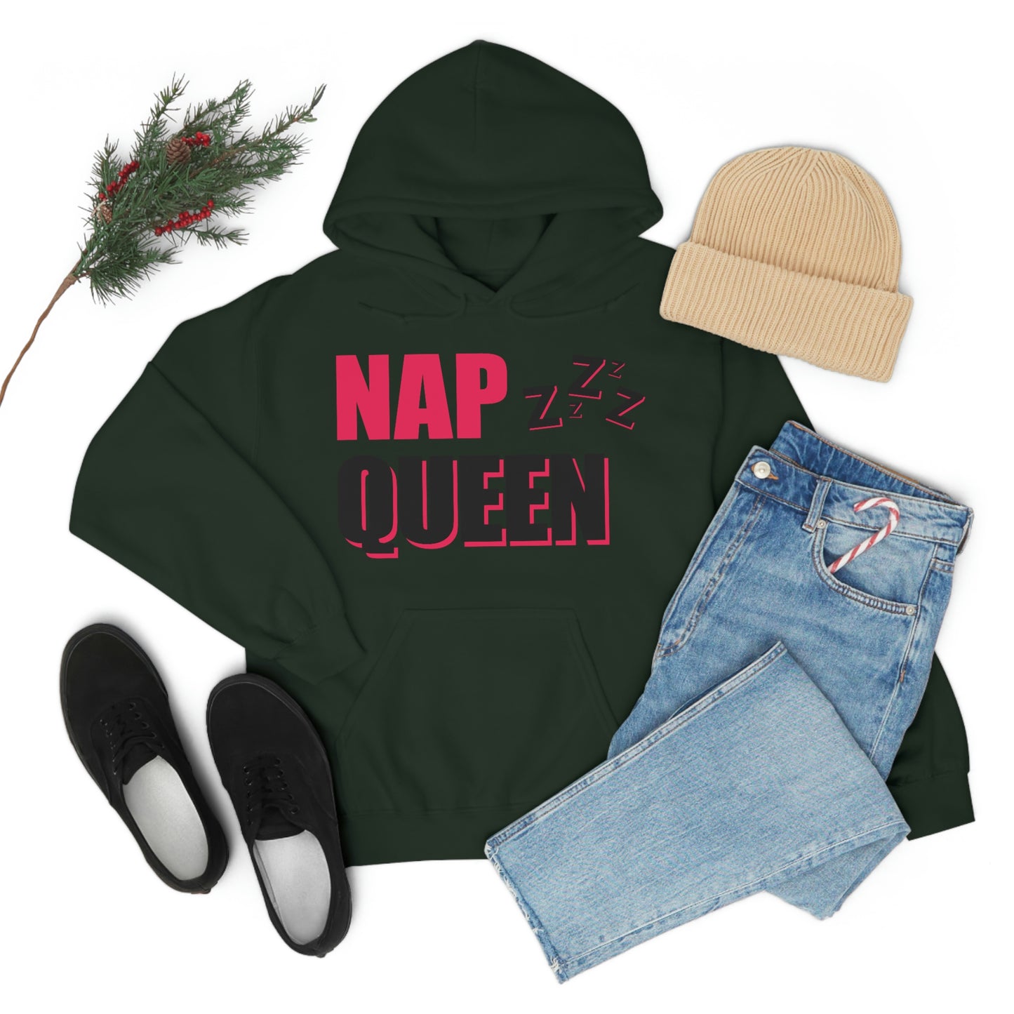 Nap Queen Unisex Hooded Sweatshirt