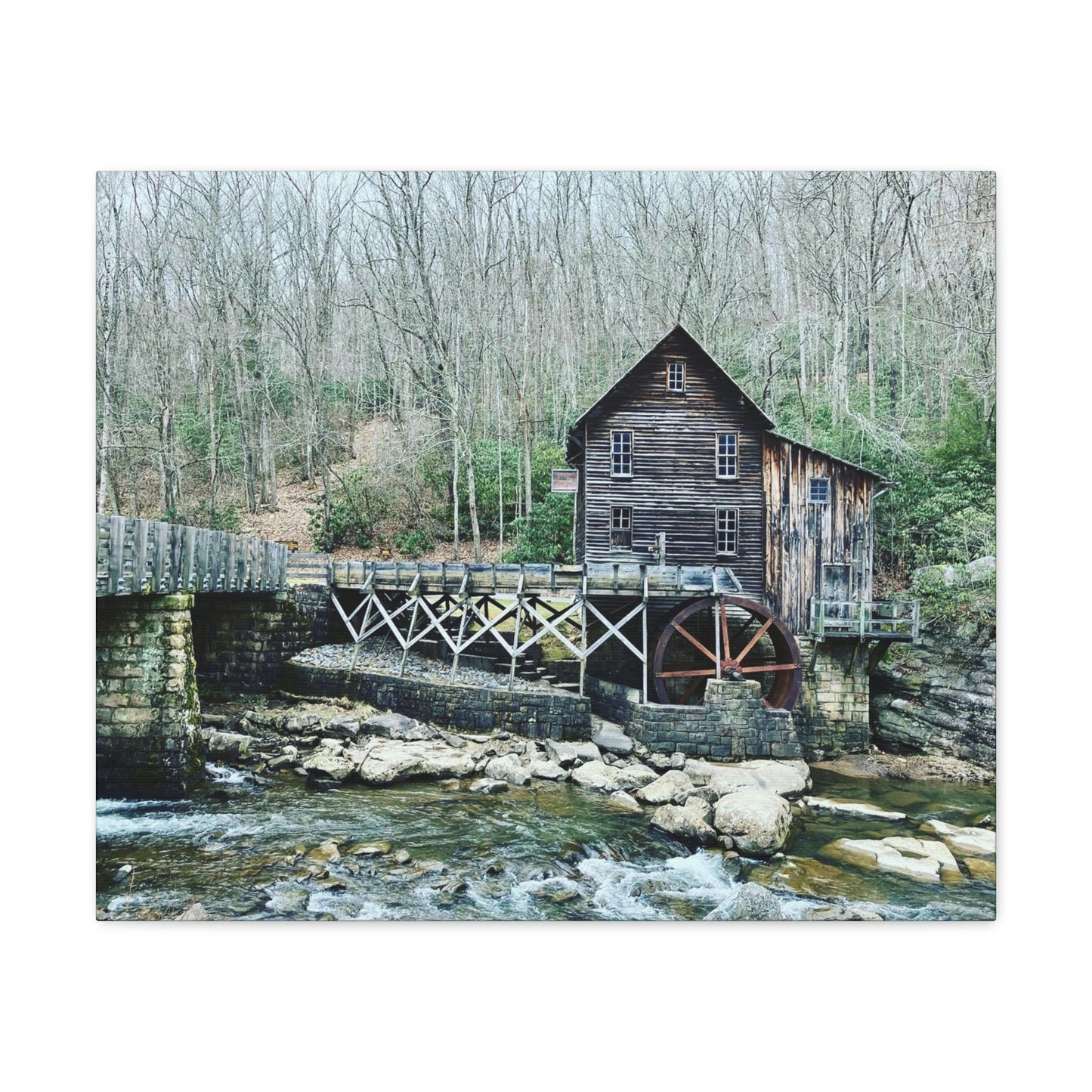 Grist Mill Scenic Canvas Gallery Wraps