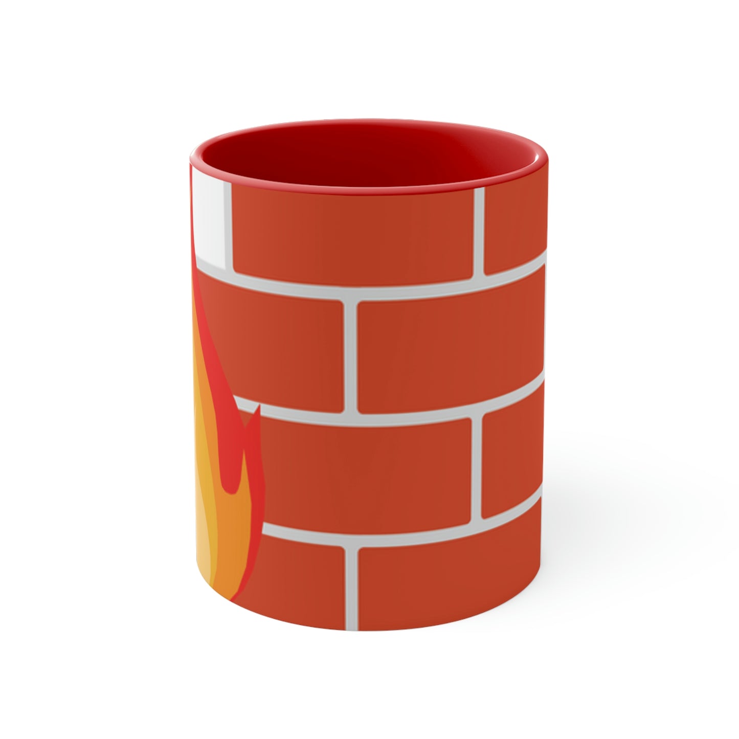 Brick Fire Accent Coffee Mug, 11oz