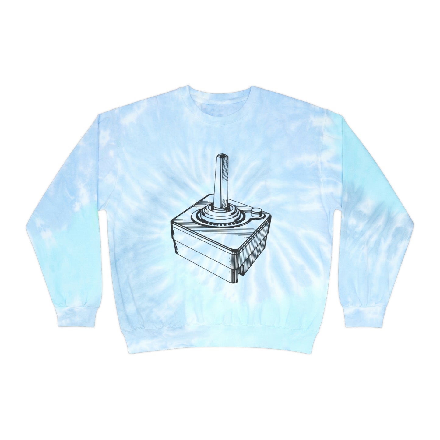 Retro Joystick Unisex Tie-Dye Sweatshirt