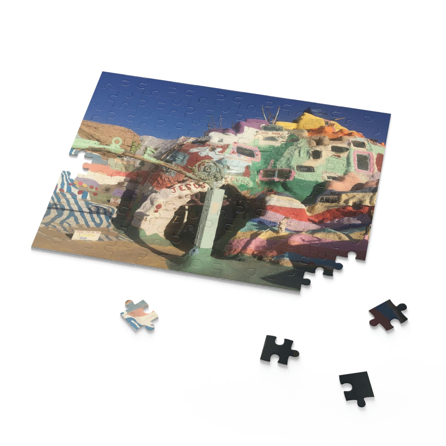 Salvation Mountain Slab City Scenic Puzzle (120, 252, 500-Piece)