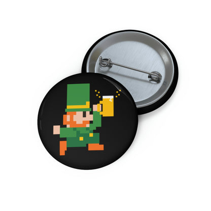 Leprechaun 8 Bit Style Custom Pin Buttons