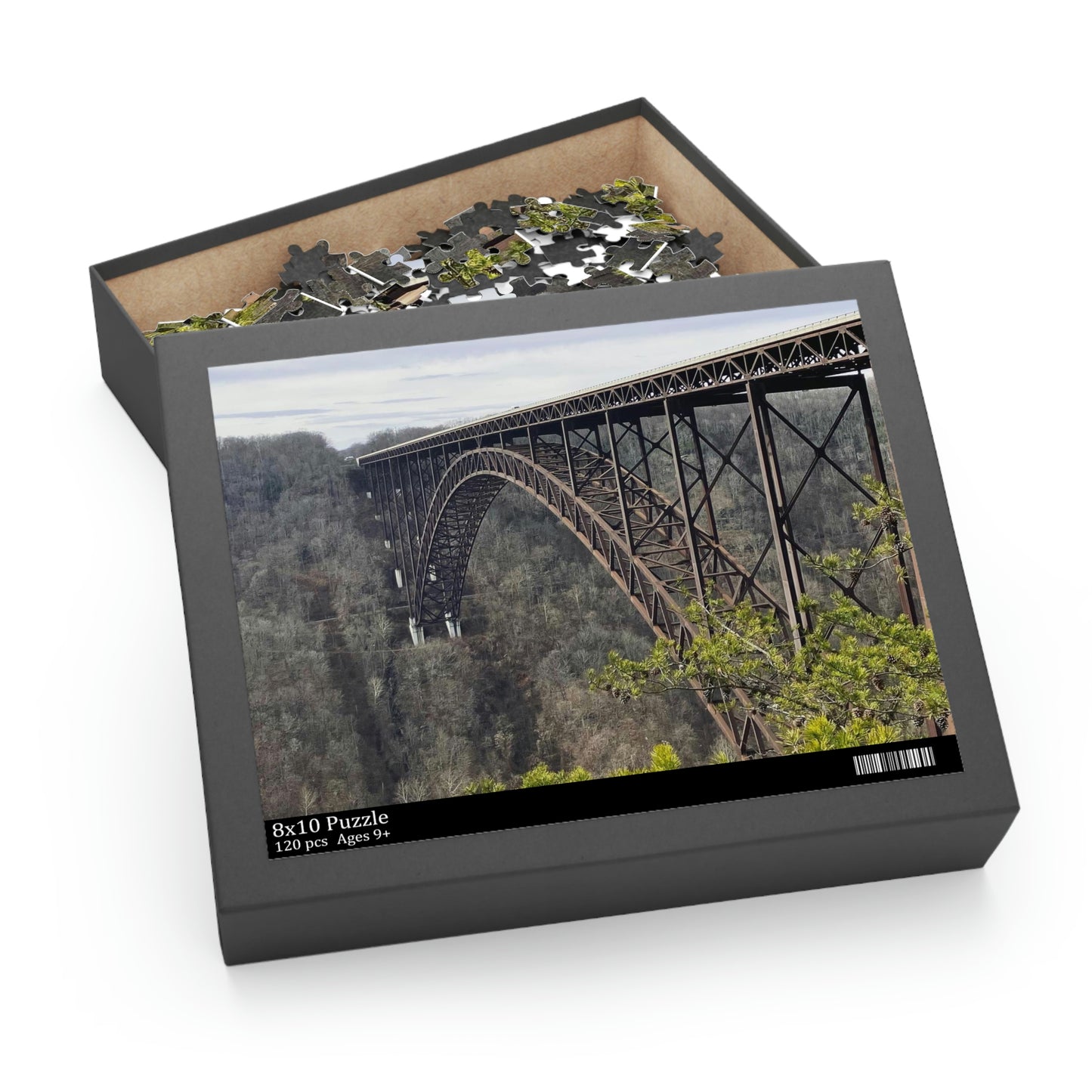 New River Gorge Bridge Scenic Puzzle (120, 252, 500-Piece)