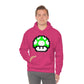 Mushroom 1UP 8 Bit Retro Style Unisex Hooded Sweatshirt