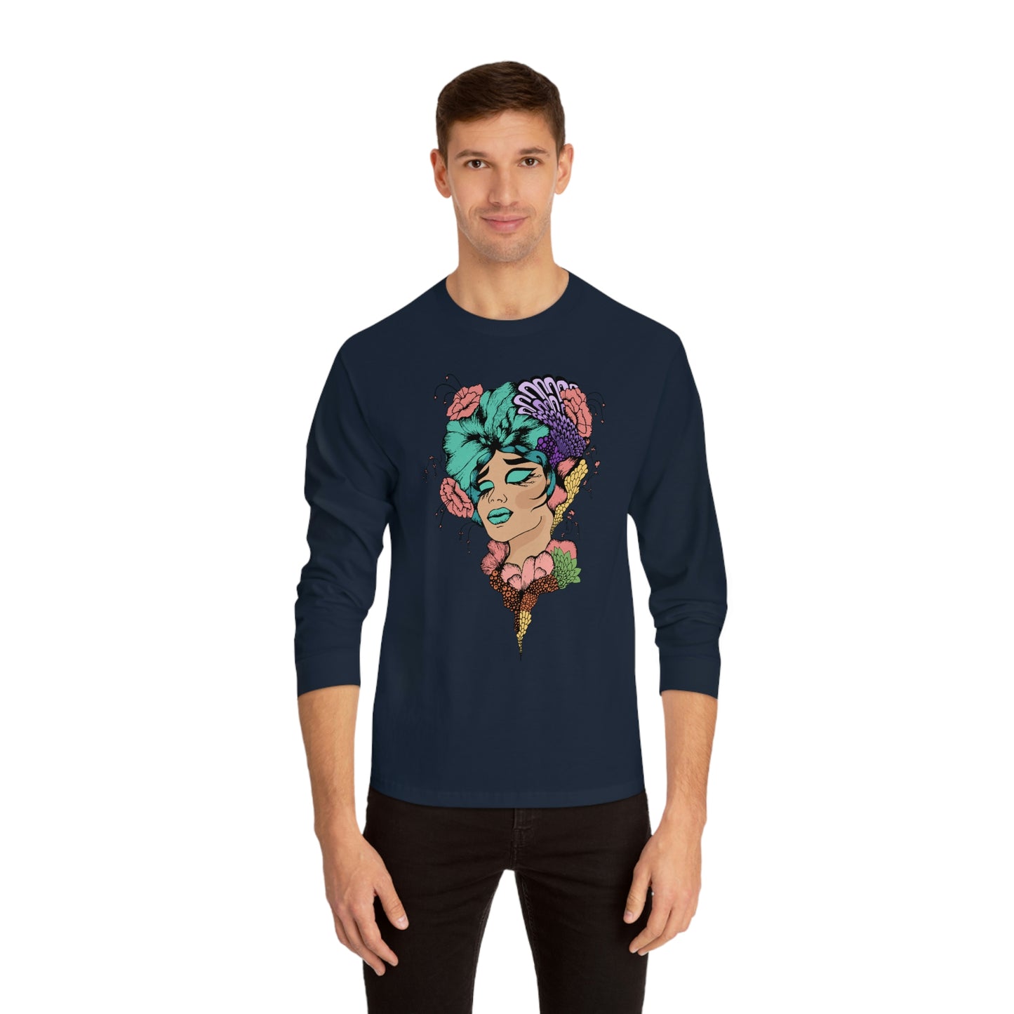 Floral Woman Alternate Unisex Classic Long Sleeve T-Shirt