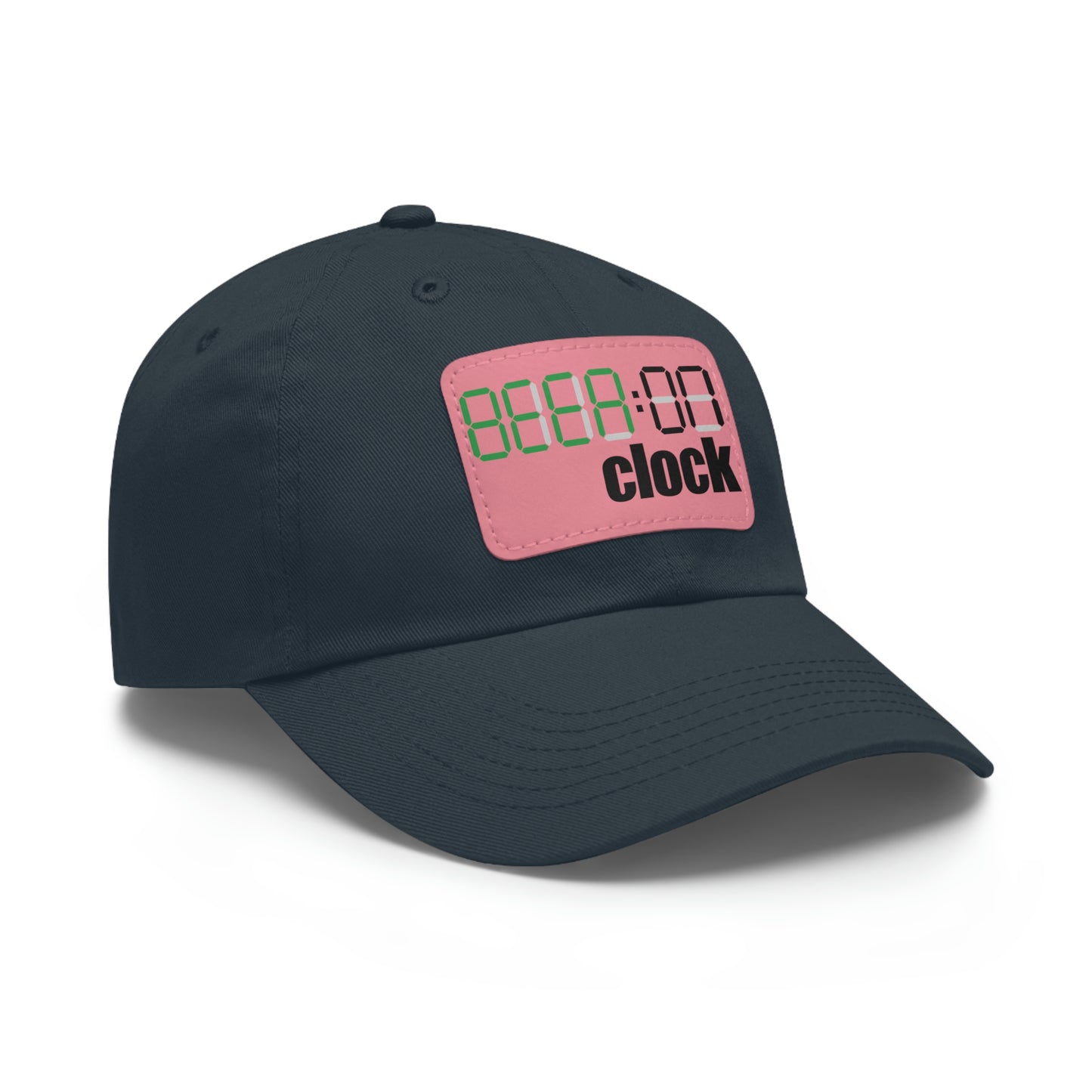 Beer on Clock Dad Hat with Leather Patch