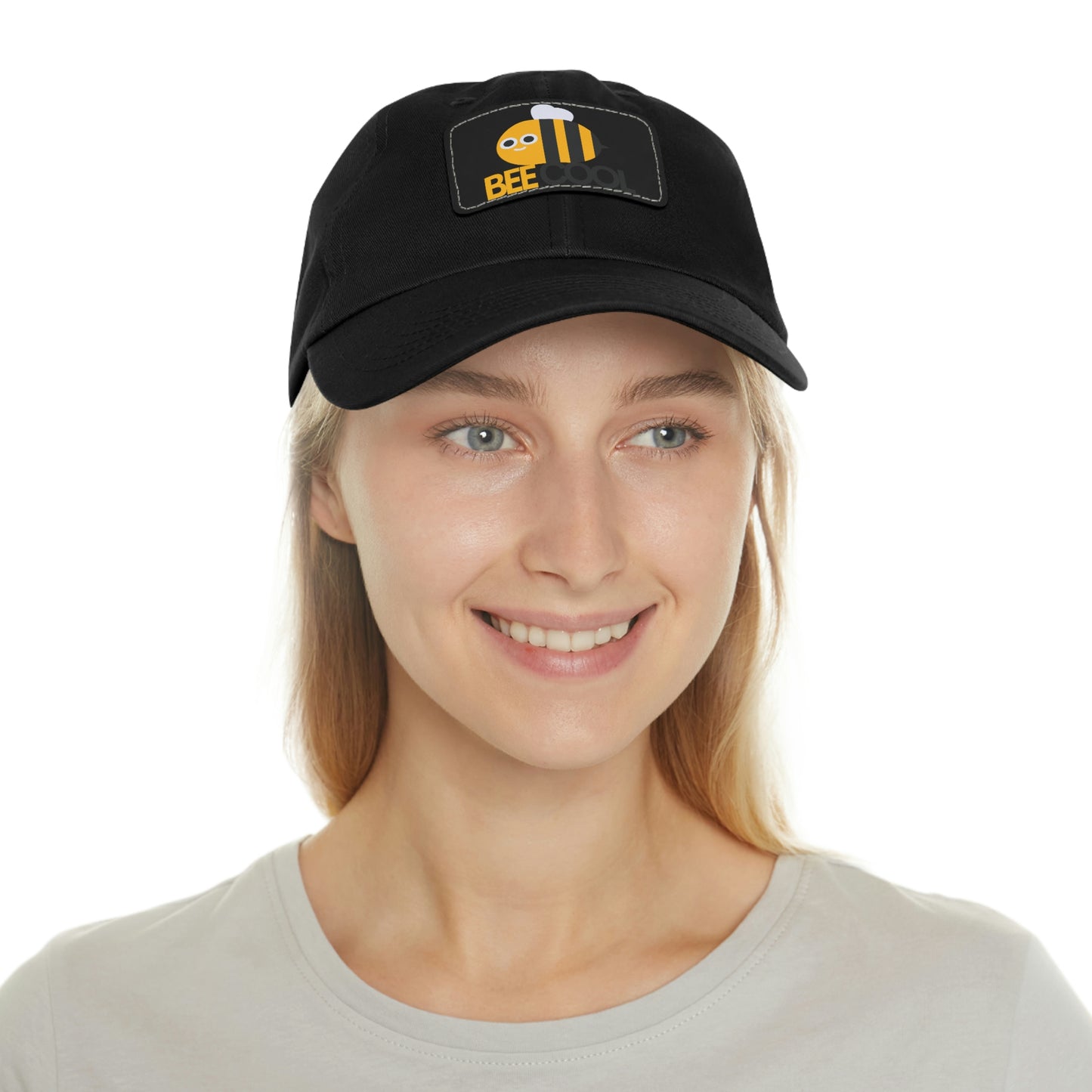 Bee Cool Dad Hat with Leather Patch