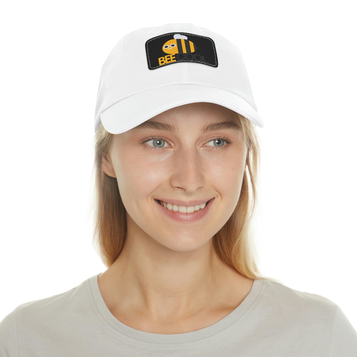 Bee Cool Dad Hat with Leather Patch