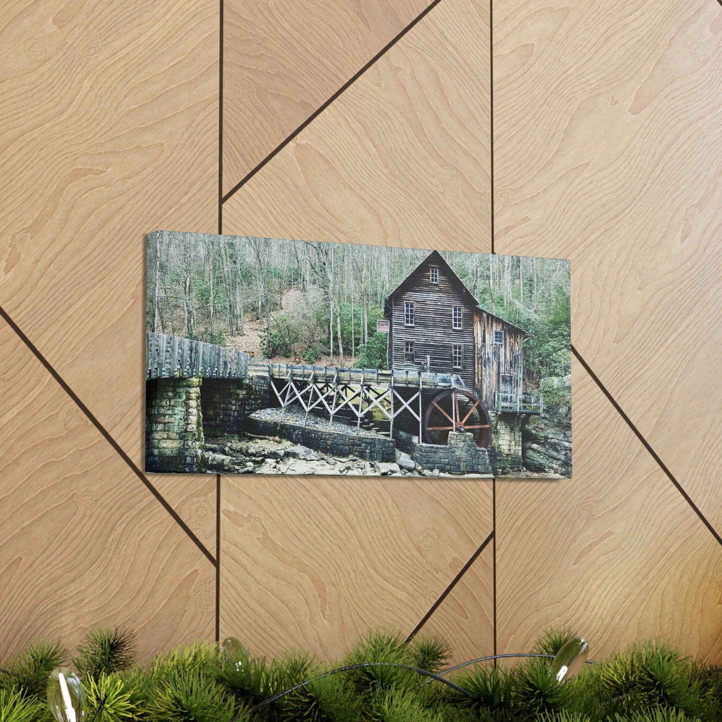 Grist Mill Scenic Canvas Gallery Wraps