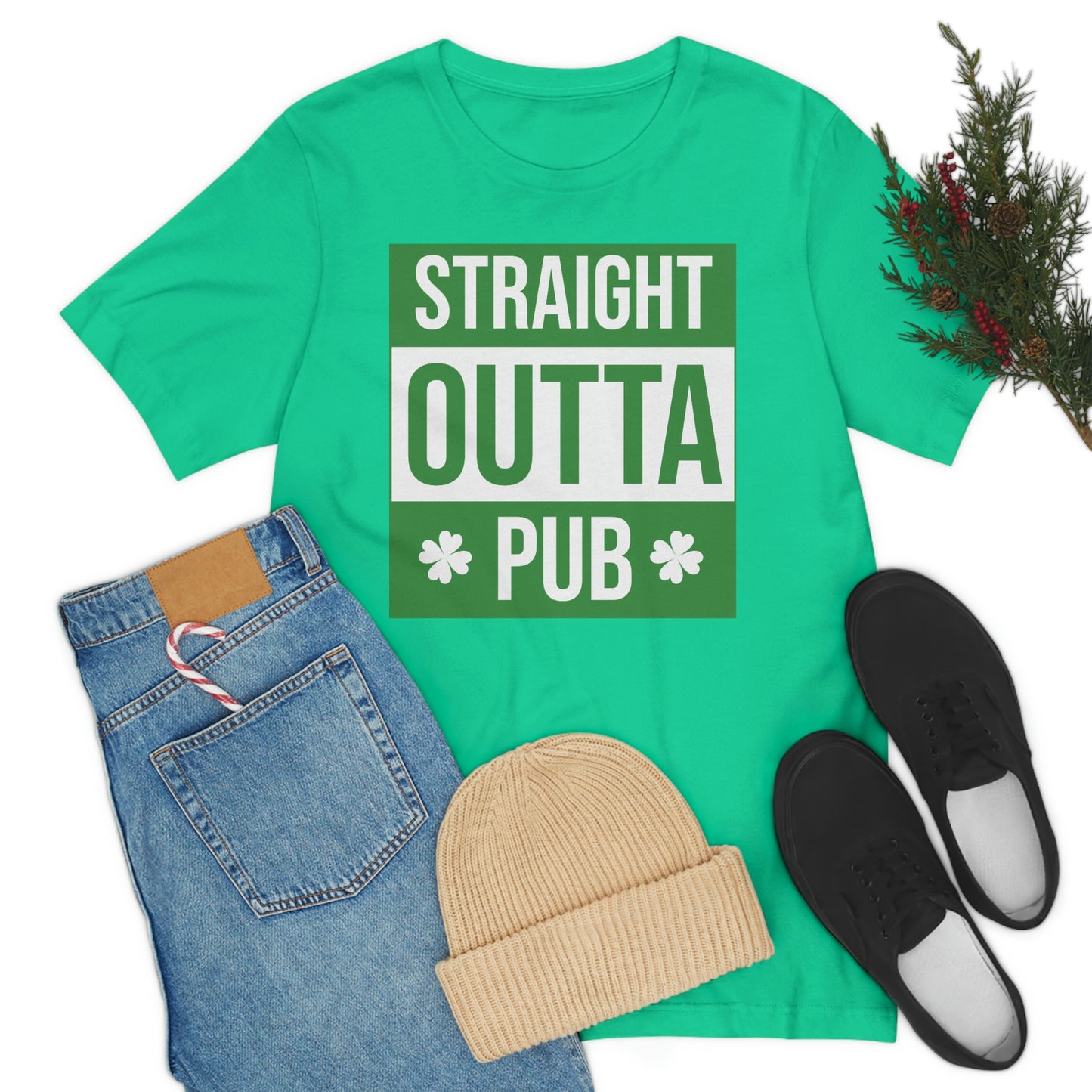 Straight Outta Pub Unisex Jersey Short Sleeve Tee