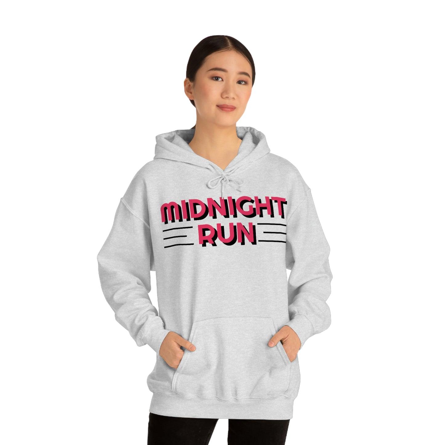 Midnight Run Retro Style Unisex Hooded Sweatshirt