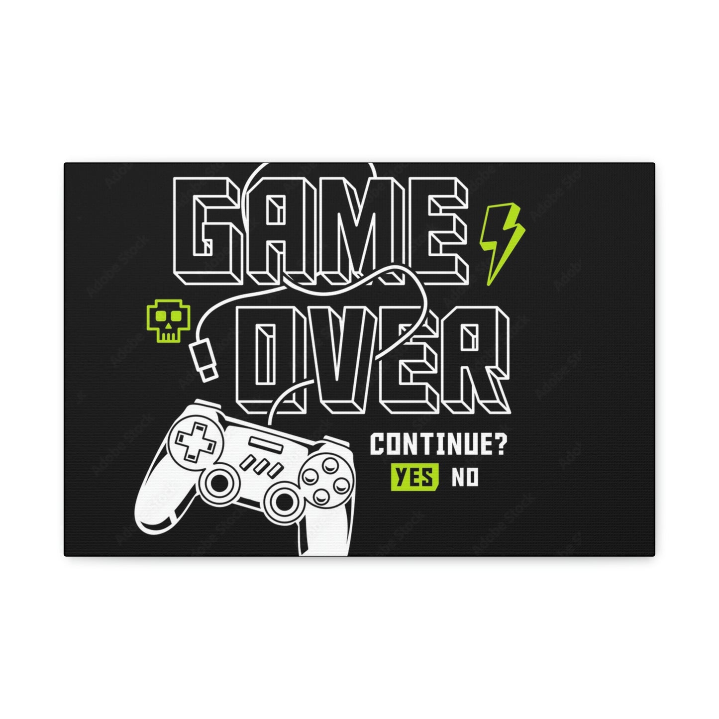 Game Over Canvas Gallery Wraps