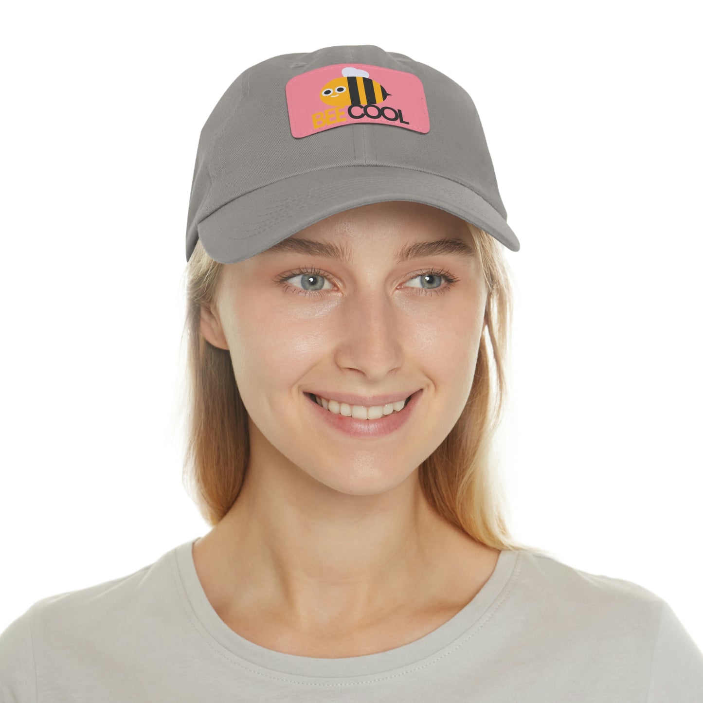 Bee Cool Dad Hat with Leather Patch