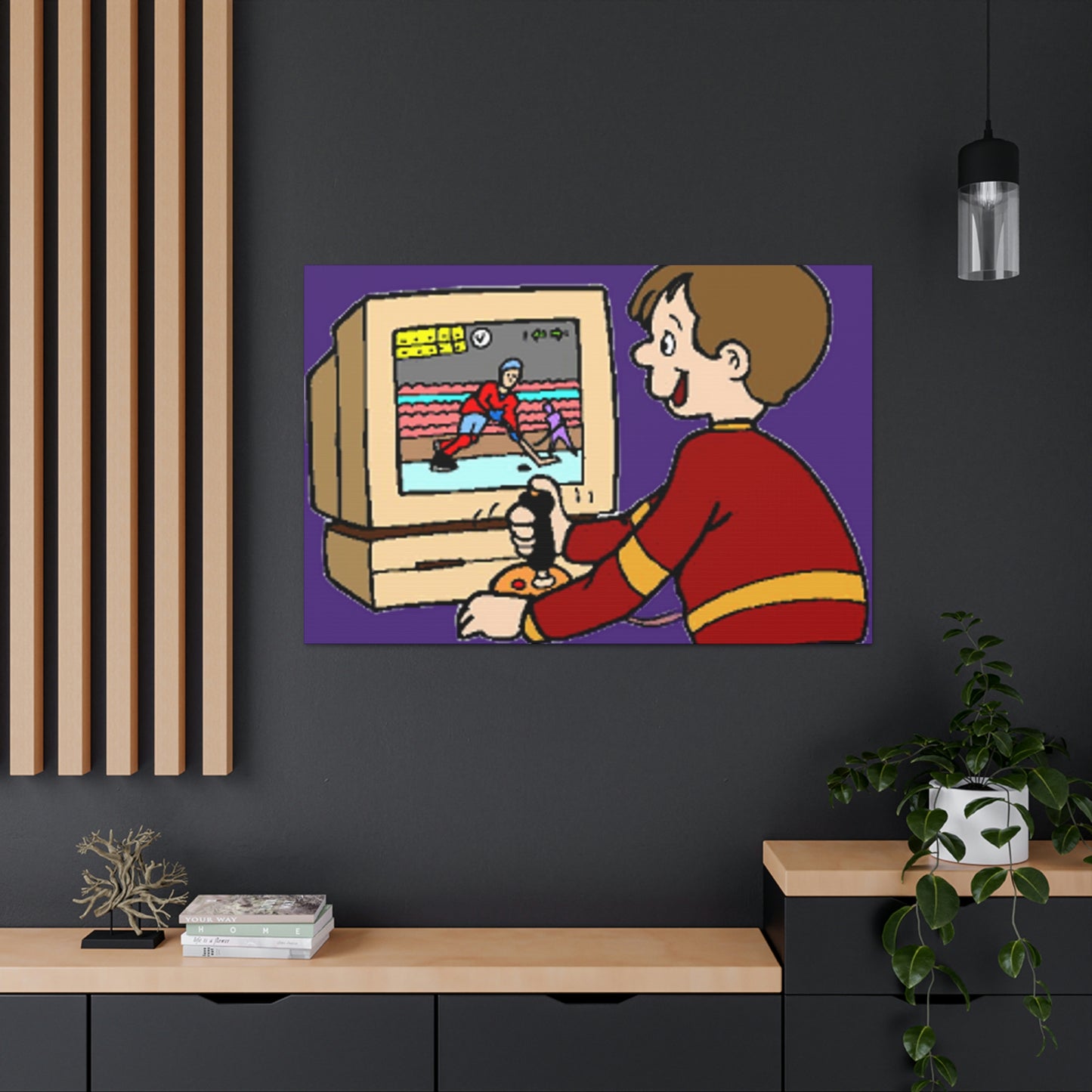 Old School Gamer Canvas Gallery Wraps