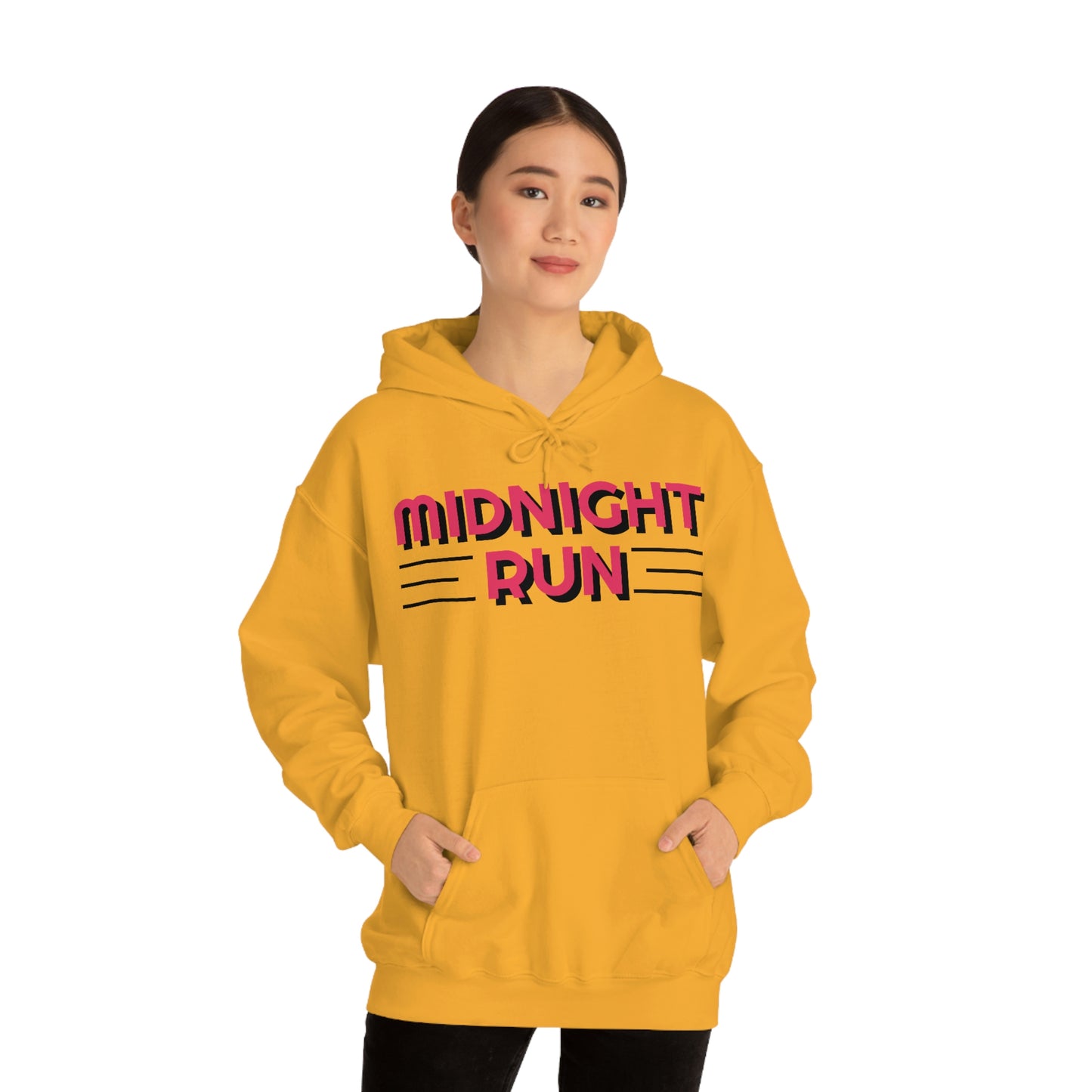 Midnight Run Retro Style Unisex Hooded Sweatshirt