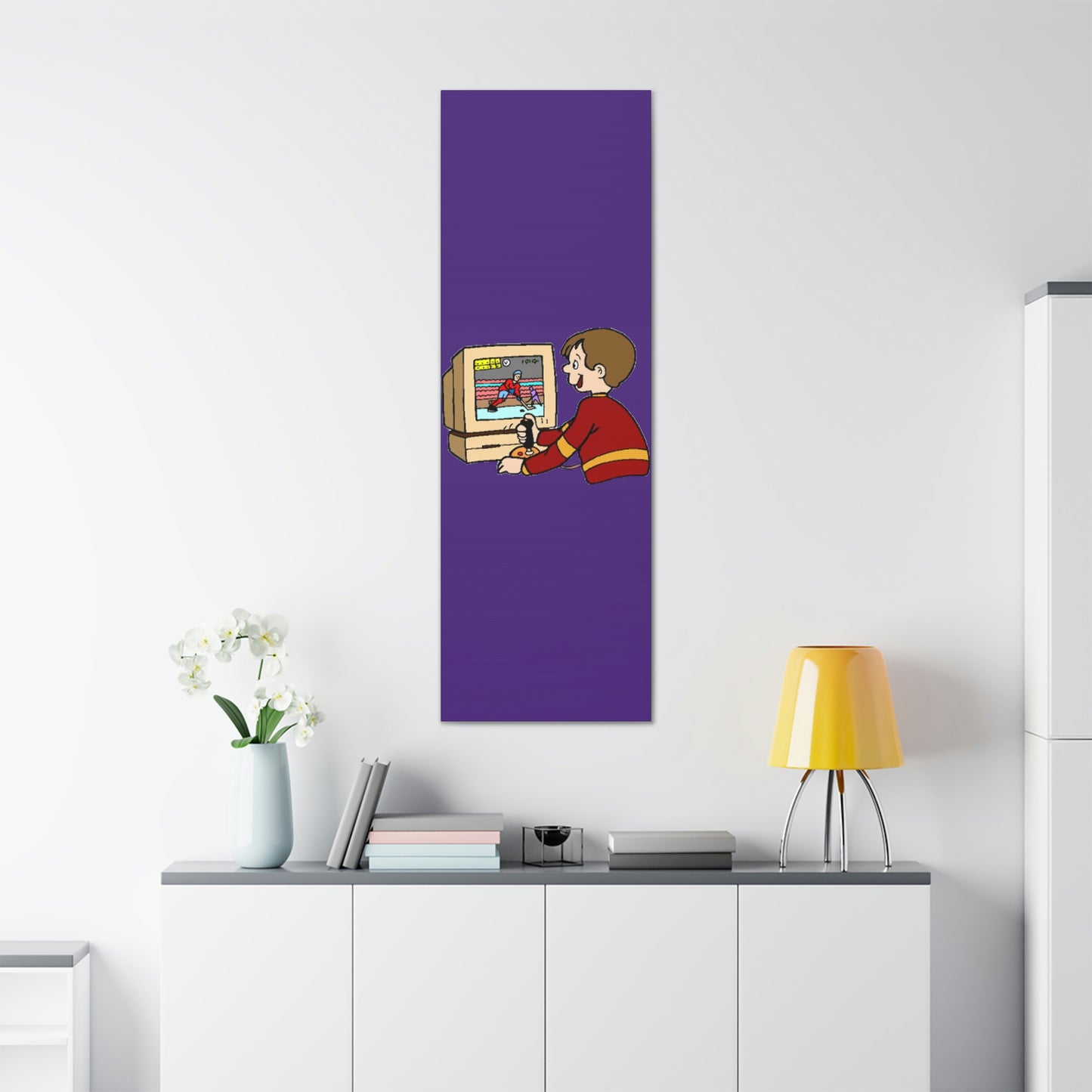 Old School Gamer Canvas Gallery Wraps