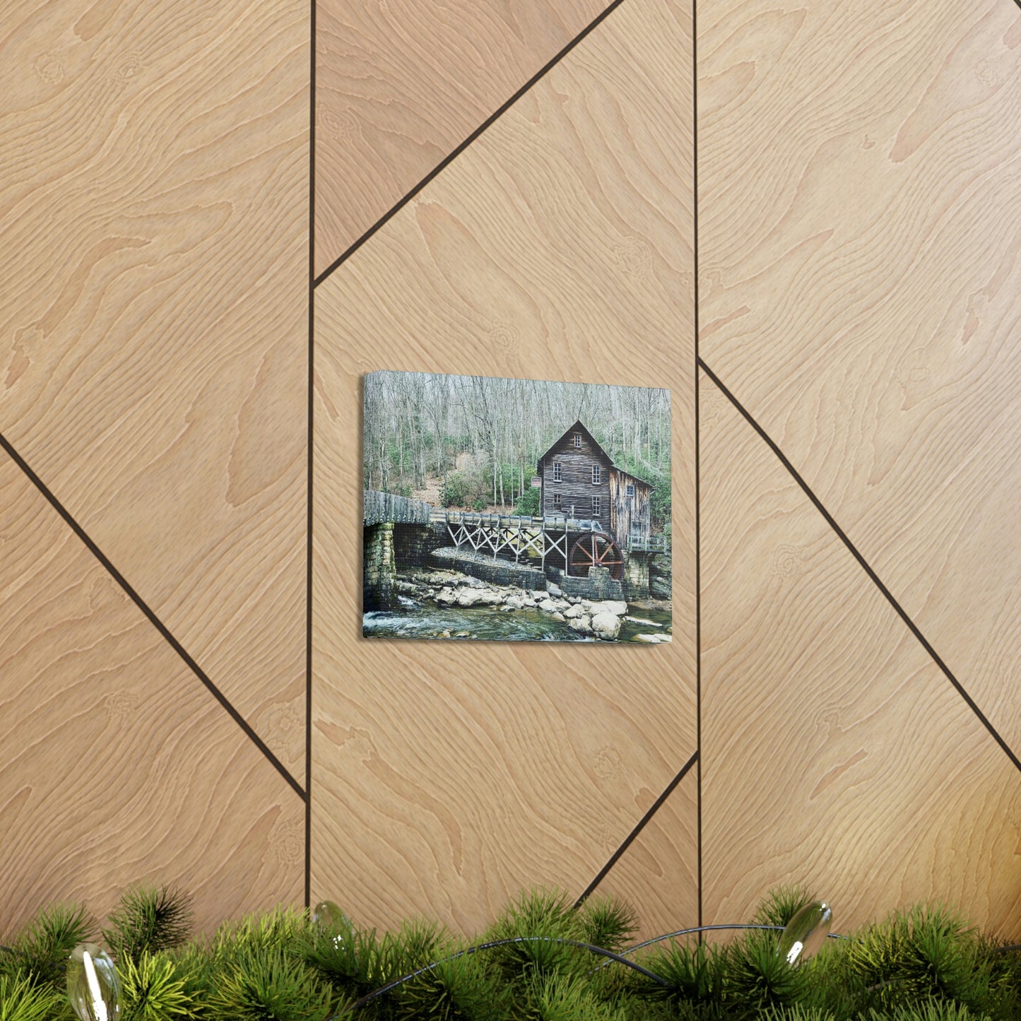 Grist Mill Scenic Canvas Gallery Wraps