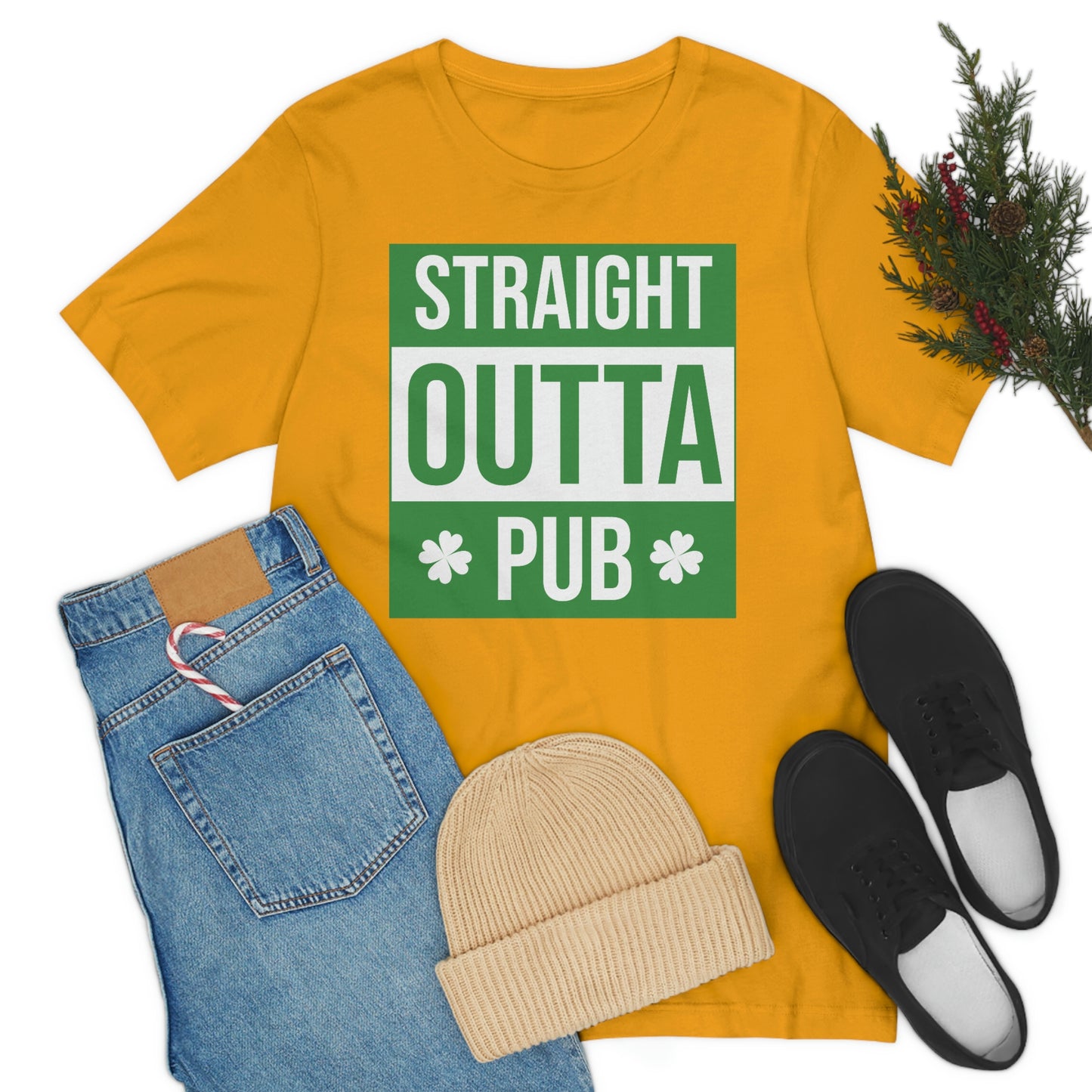 Straight Outta Pub Unisex Jersey Short Sleeve Tee