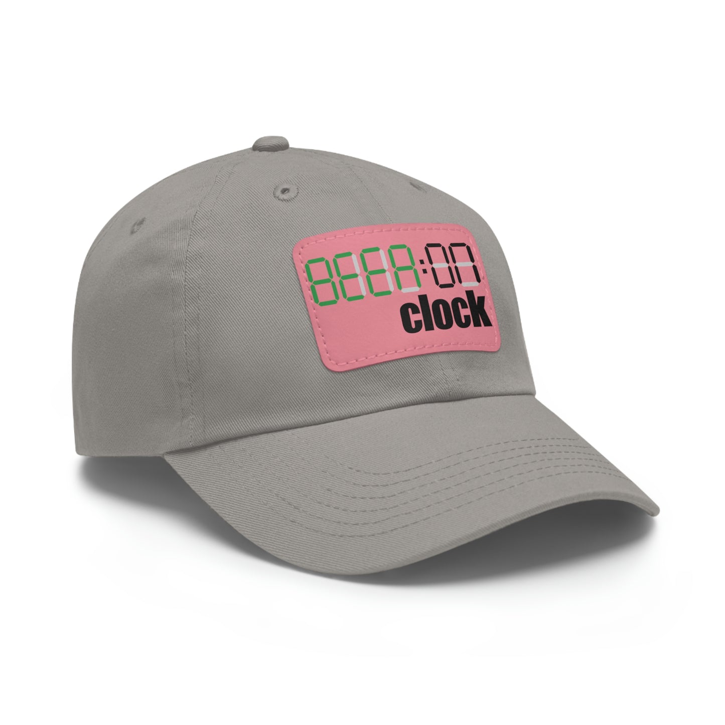 Beer on Clock Dad Hat with Leather Patch