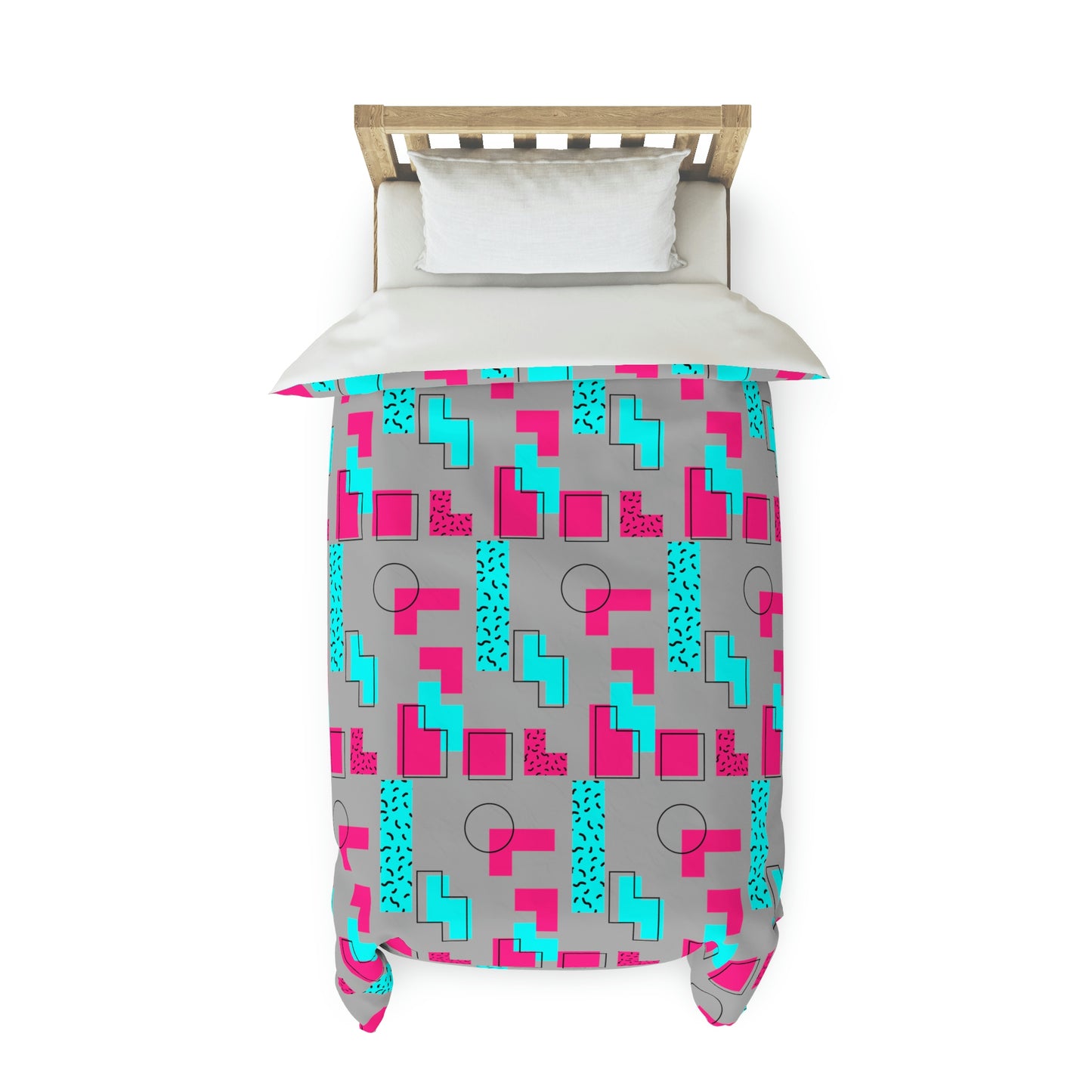 Tetris Style Pattern Duvet Cover