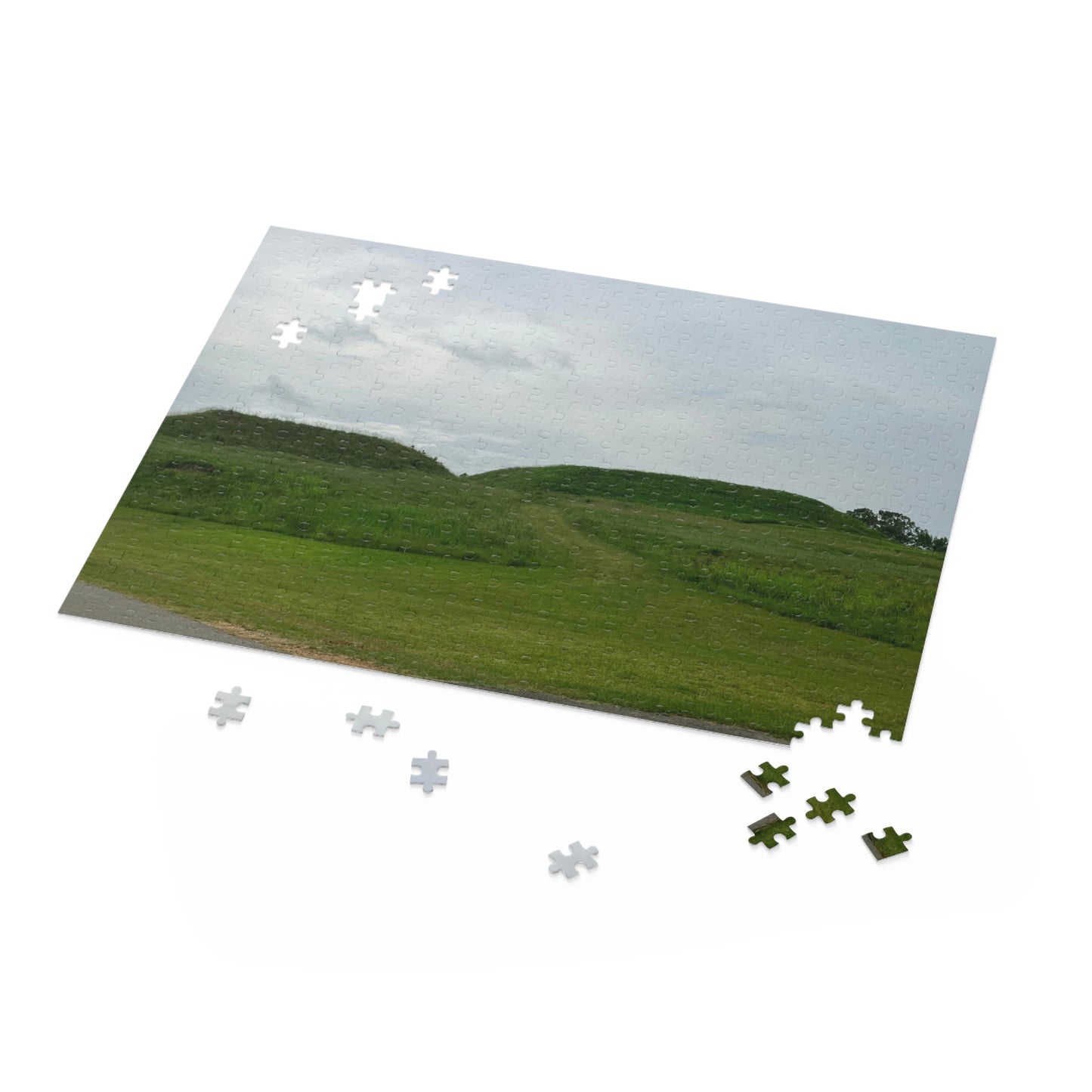 Ocmulgee Mounds Scenic Puzzle (120, 252, 500-Piece)