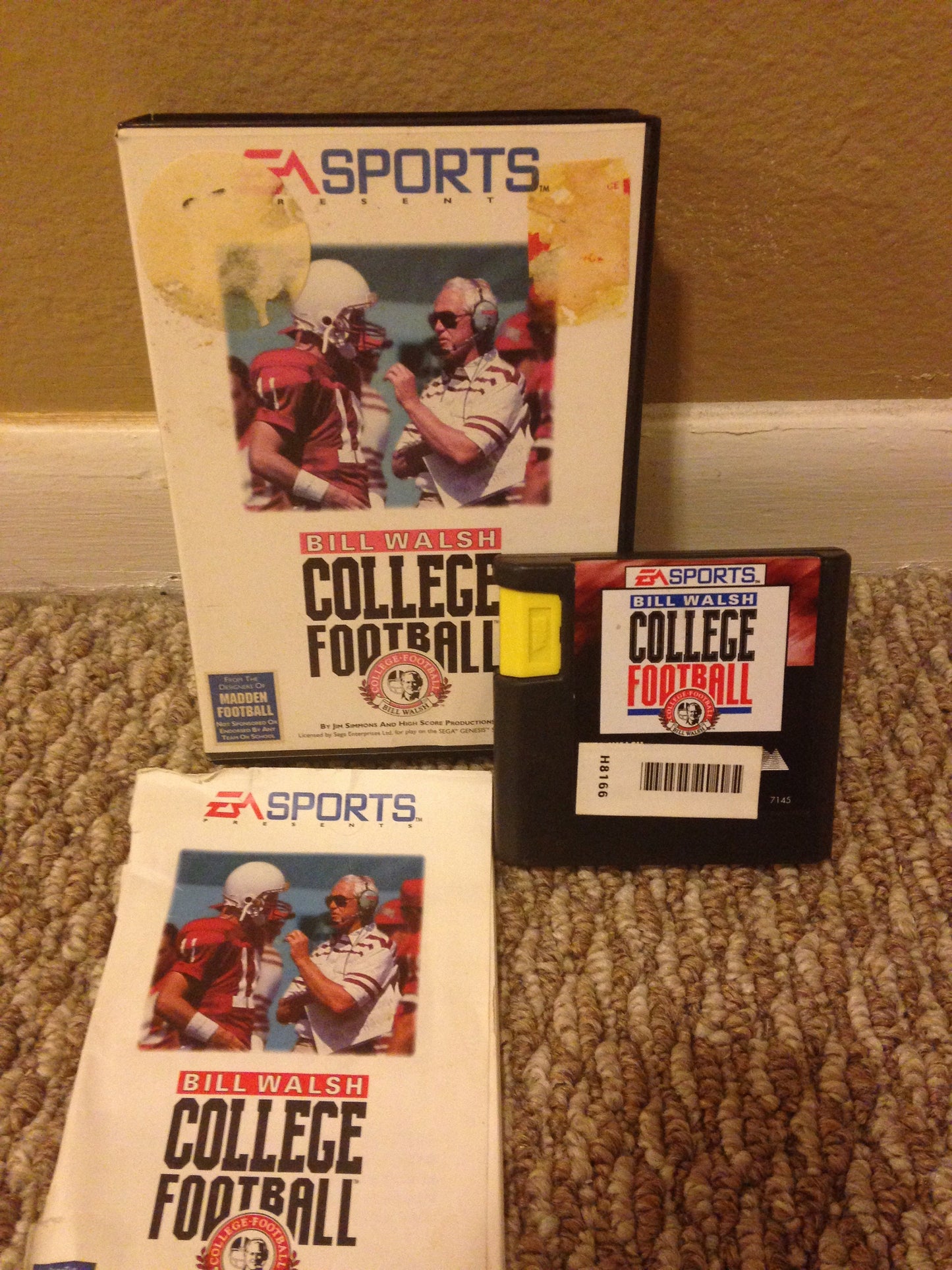 Bill Walsh's College Football Sega Genesis Video Game