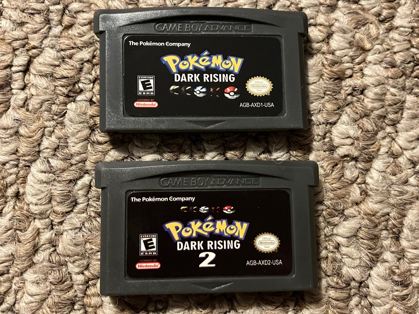 Pokemon Dark Rising 1 and 2 Nintendo Game Boy Advance GBA Video Game